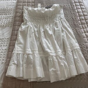 Anthro Somerset strapless dress
